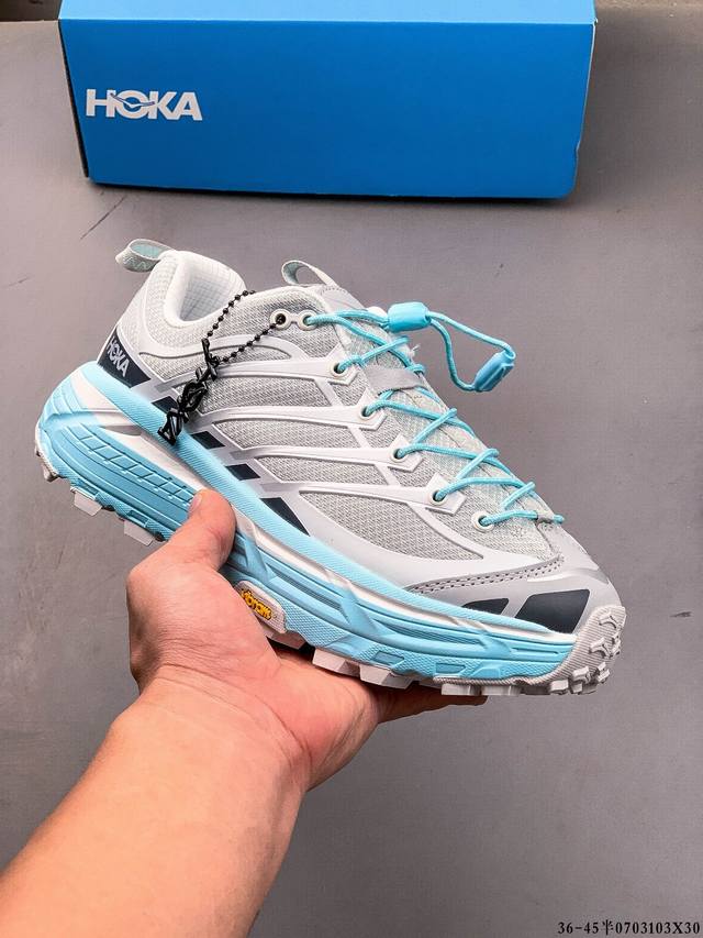 Hoka One Mafate Three 2 户外潮流低帮休闲运动鞋 全新 Mafate Three 2 采用 Mafate Speed 2 缓冲性良好的底部