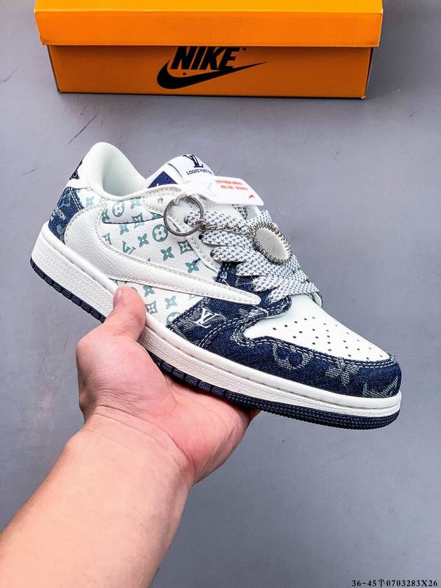 公司级头层！耐克Nike Air Jordan 1 Low Aj1乔1 低帮潮流缓运动休闲板鞋。Aj1 低帮拼接 完美版型真头层牛皮# 内置缓震气垫 原鞋开模