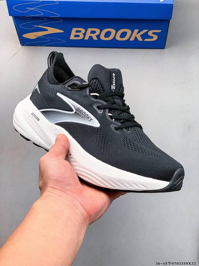 公司级！Brooks布鲁克斯Glycerin甘油22跑鞋男子缓震马拉松氮气慢跑鞋 0703359X32