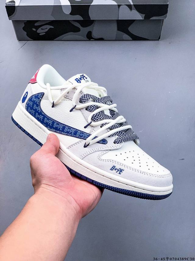 公司级头层！耐克Nike Air Jordan 1 Low Aj1乔1 低帮潮流缓运动休闲板鞋。Aj1 低帮拼接 完美版型真头层牛皮# 内置缓震气垫 原鞋开模