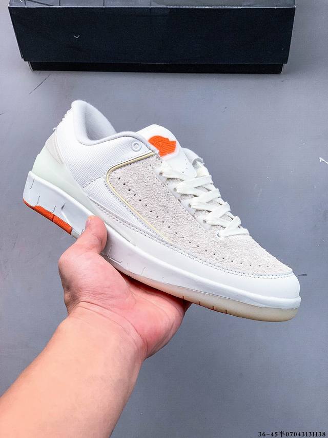 公司级头层！Air Jordan 2 Retro Low Aj2 低帮复古篮球鞋 0704313H38