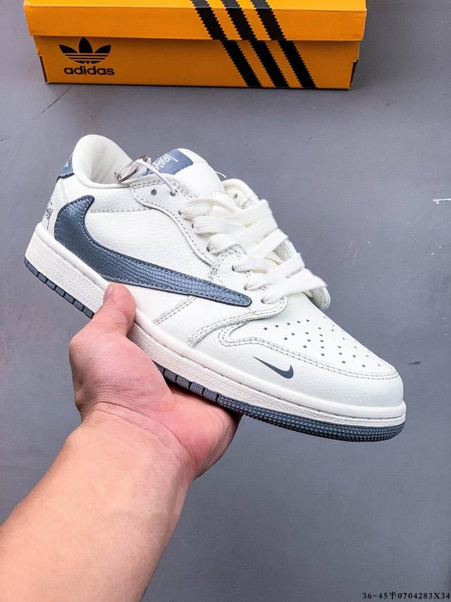公司级头层！耐克Nike Air Jordan 1 Low Aj1乔1 低帮潮流缓运动休闲板鞋。Aj1 低帮拼接 完美版型真头层牛皮# 内置缓震气垫 原鞋开模