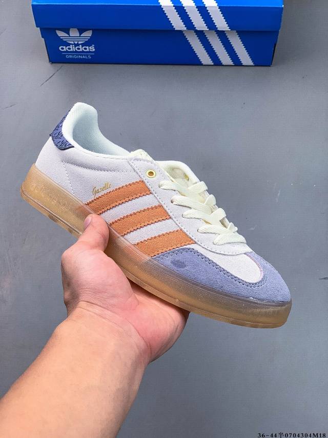 真标半码！阿迪达斯Adidas Gazelle 低帮复古百搭休闲运动板鞋 0704304M18