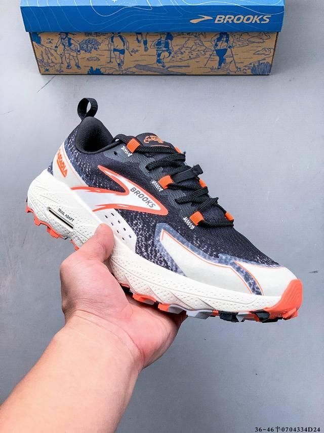 Brooks布鲁克斯 Cascadia 18 舒适防滑耐磨 低帮 越野跑步鞋 0704334D24