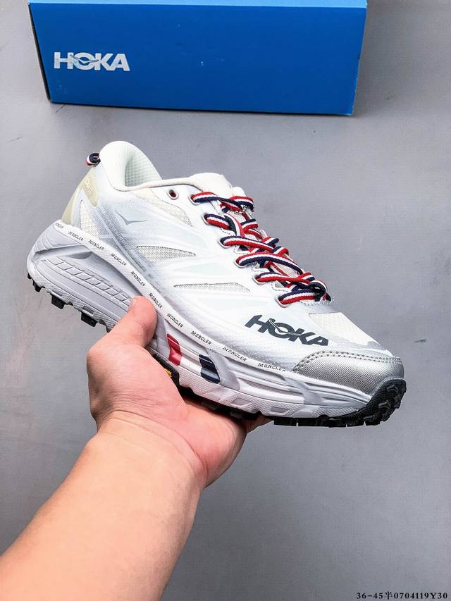 集图 Hoka Mafate Speed 2 超轻厚底轻量山地跑步鞋 原装轻量化材料Fresh Foam 超轻量中底全部用料过3C认证滚动平衡科技减少33%能量
