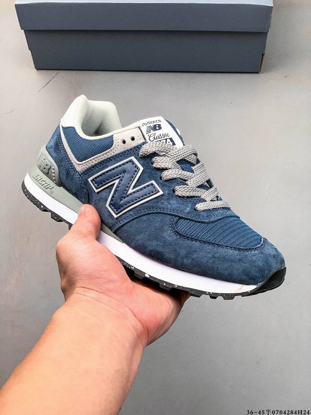 Nb新百伦New Balance U574 低帮复古休闲运动慢跑鞋 纯原版本版本 采用猪巴革组合网织物鞋面材质 全新4层组合独立私模大底 0704284H24