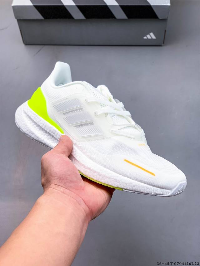 集图 阿迪达斯 Adidas Pureboost 22 W 缓震运动休闲轻便透气跑步鞋 超弹力爆米花中底休闲跑步鞋 超弹力缓震Boost中底 带来非凡脚感 07