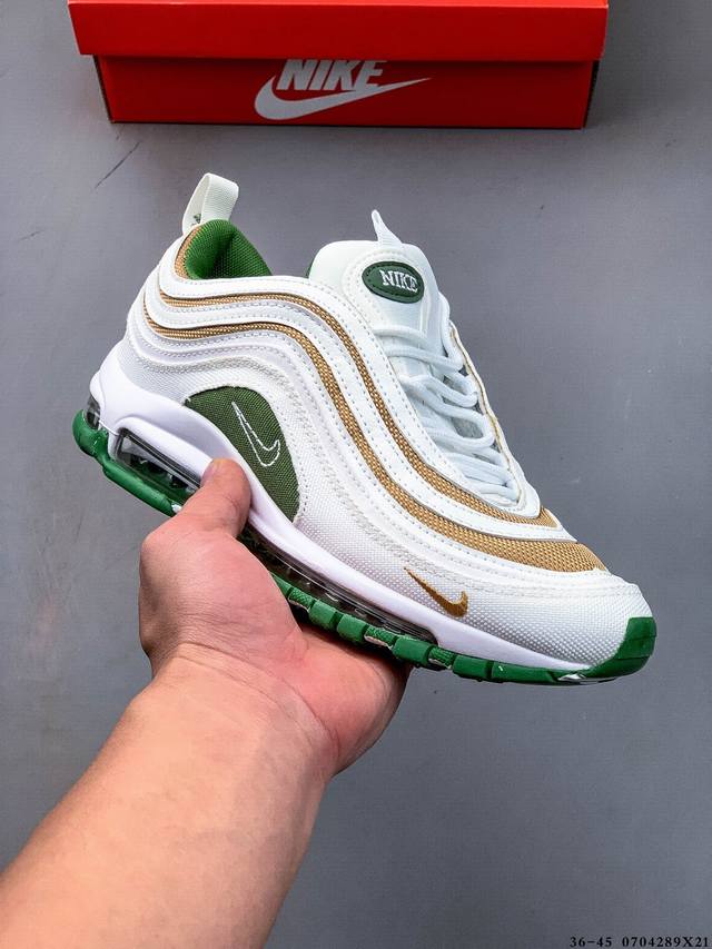 耐克Nike Air Max 97 子弹系列全掌气垫经典运动休闲跑步鞋 0704289X21