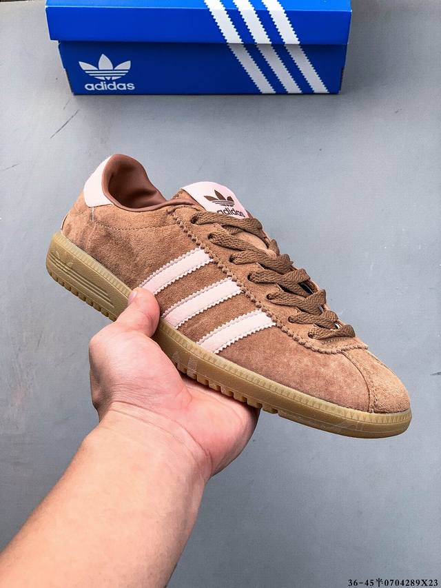 阿迪达斯三叶草Adidas Bermuda 猪巴革复古百搭休闲板鞋 0704289X23