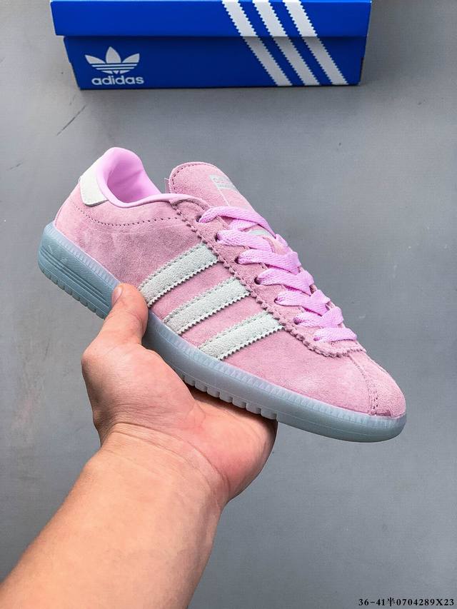 阿迪达斯三叶草Adidas Bermuda 猪巴革复古百搭休闲板鞋 0704289X23