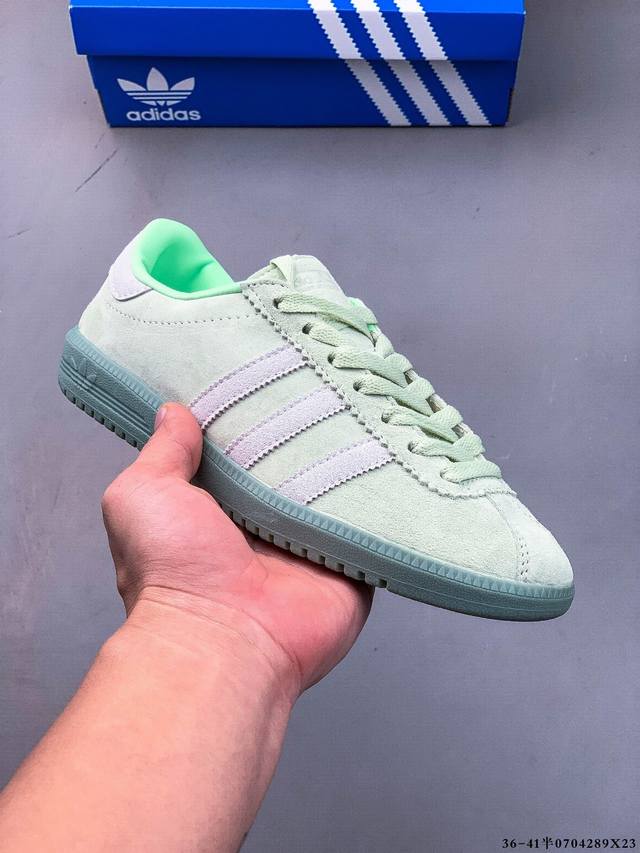 阿迪达斯三叶草Adidas Bermuda 猪巴革复古百搭休闲板鞋 0704289X23