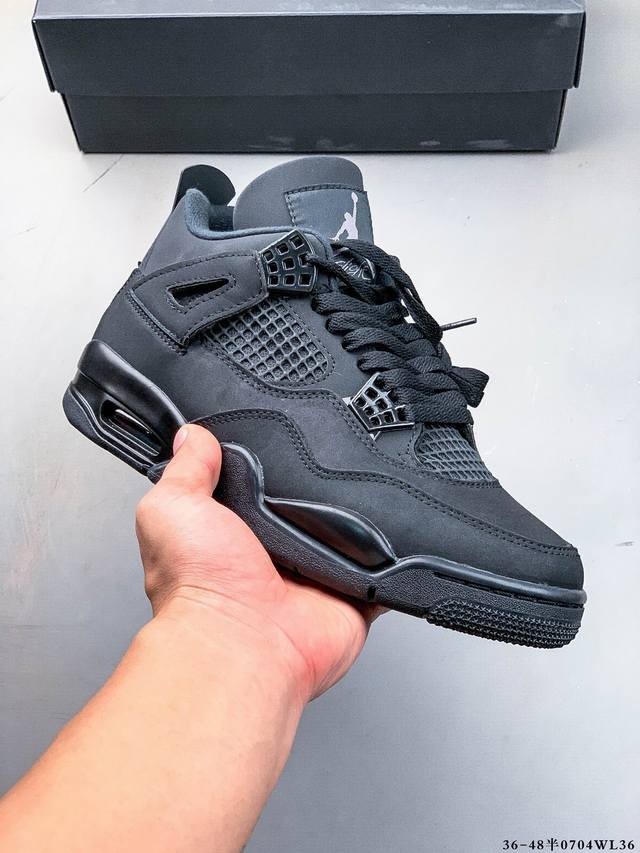 公司级！Air Jordan 4 Retro Og Cement Aj4 乔4 复古休闲运动篮球鞋 正确鞋舌立体高频 原厂数据 2025最新原厂底模 原厂纸板