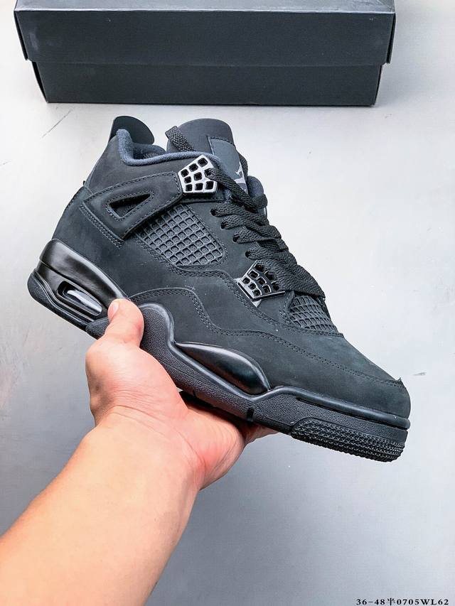 纯原版本！Air Jordan 4 Retro Og Cement Aj4 乔4 复古休闲运动篮球鞋 正确鞋舌立体高频 原厂数据 2025最新原厂底模 原厂纸板