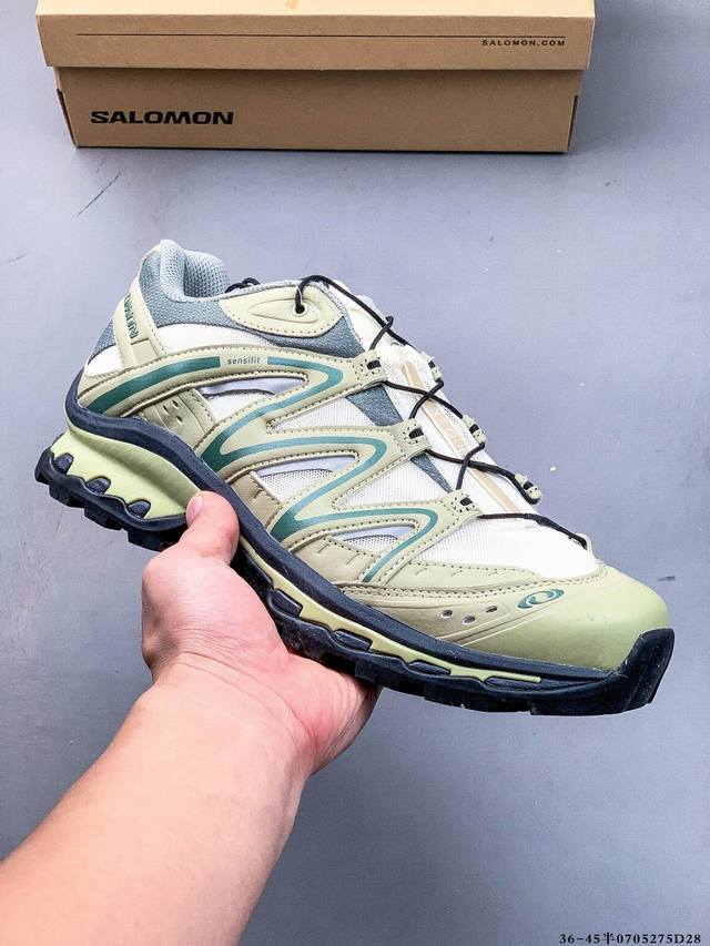 集图 Salomon Xa Pro 3D Adv 萨洛蒙 户外越野跑鞋 鞋面采用Sensifit贴合技术 全方位贴合包裹脚型 鞋跟部鞋底牵引设计 提供强大的抓地
