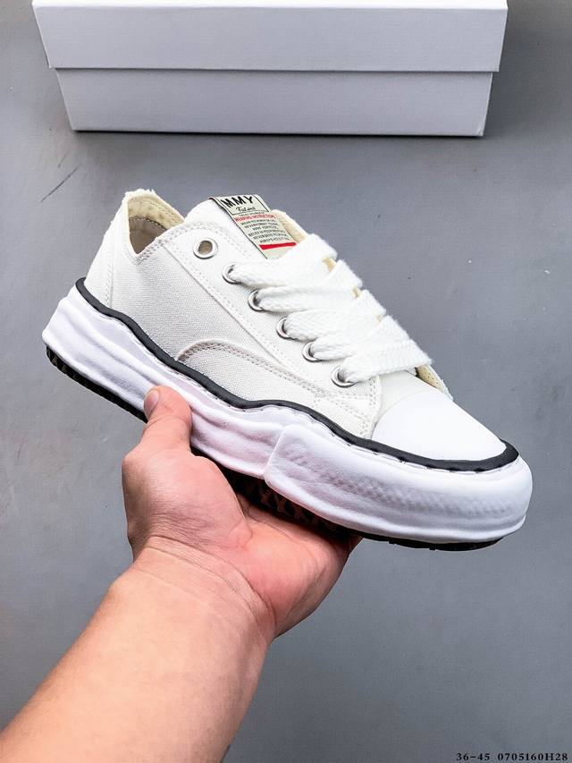 原装级别 三原康裕Mmy Maison Mihara Yasuhiro Original Sole Canvas Low 余文乐挚爱单品 复古溶解风日本概念时装