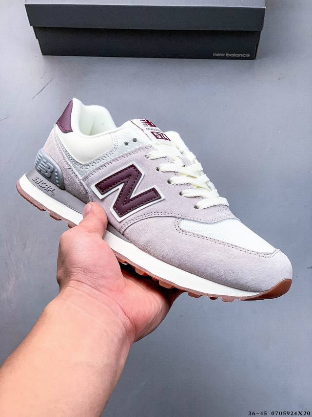 Nb新百伦New Balance U574 低帮复古休闲运动慢跑鞋 纯原版本版本 采用猪巴革组合网织物鞋面材质 全新4层组合独立私模大底 0705924X20
