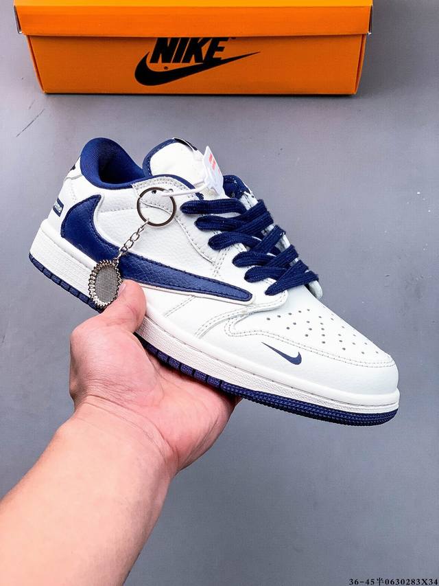 公司级头层！耐克Nike Air Jordan 1 Low Aj1乔1 低帮潮流缓运动休闲板鞋。Aj1 低帮拼接 完美版型真头层牛皮# 内置缓震气垫 原鞋开模