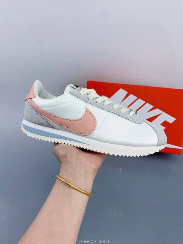 公司级Nike Classic Cortez 全新配色 经典阿甘休闲跑步鞋 Size：如图 编码：K174K0610711