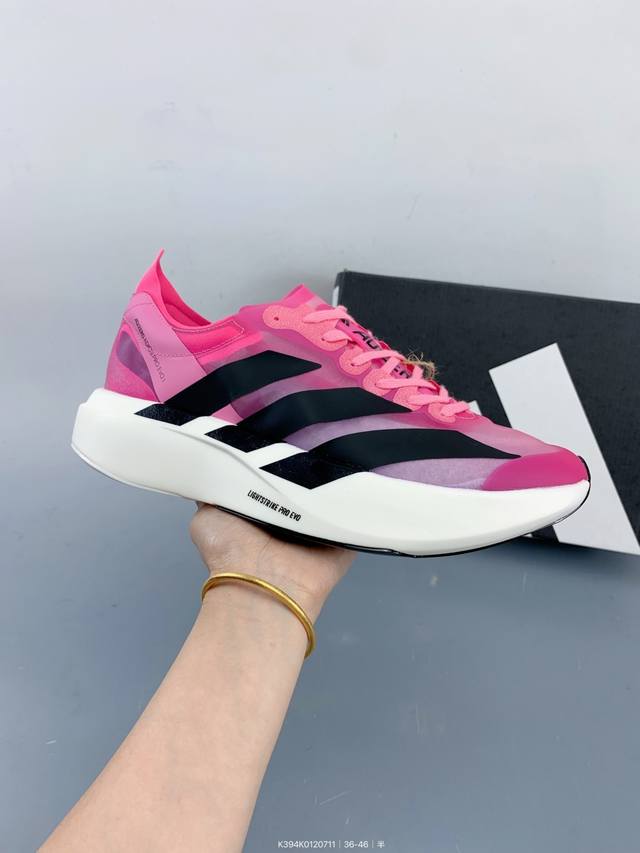 纯原 Ad 阿迪 Adizero Evo 低帮休闲跑步鞋 Size：如图 编码：K394K0120711