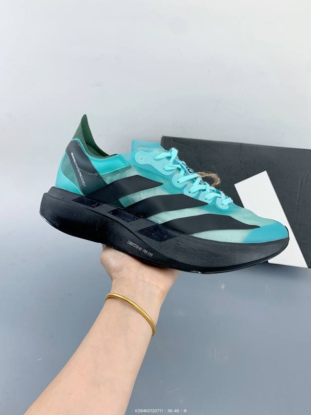 纯原 Ad 阿迪 Adizero Evo 低帮休闲跑步鞋 Size：如图 编码：K394K0120711