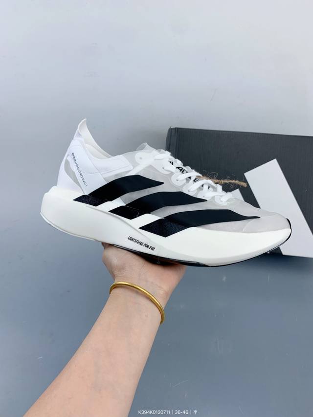 纯原 Ad 阿迪 Adizero Evo 低帮休闲跑步鞋 Size：如图 编码：K394K0120711