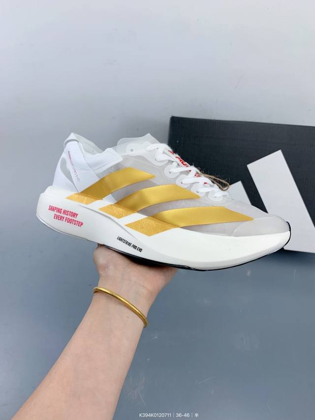 纯原 Ad 阿迪 Adizero Evo 低帮休闲跑步鞋 Size：如图 编码：K394K0120711