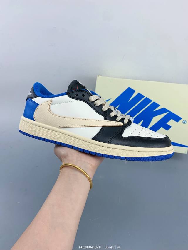耐克 Nike Air Jordan 1 Low Og Sp Military Blue Aj1乔1倒勾低帮篮球鞋 Aj1 乔丹1代 Aj1 乔1 反向脚趾复古