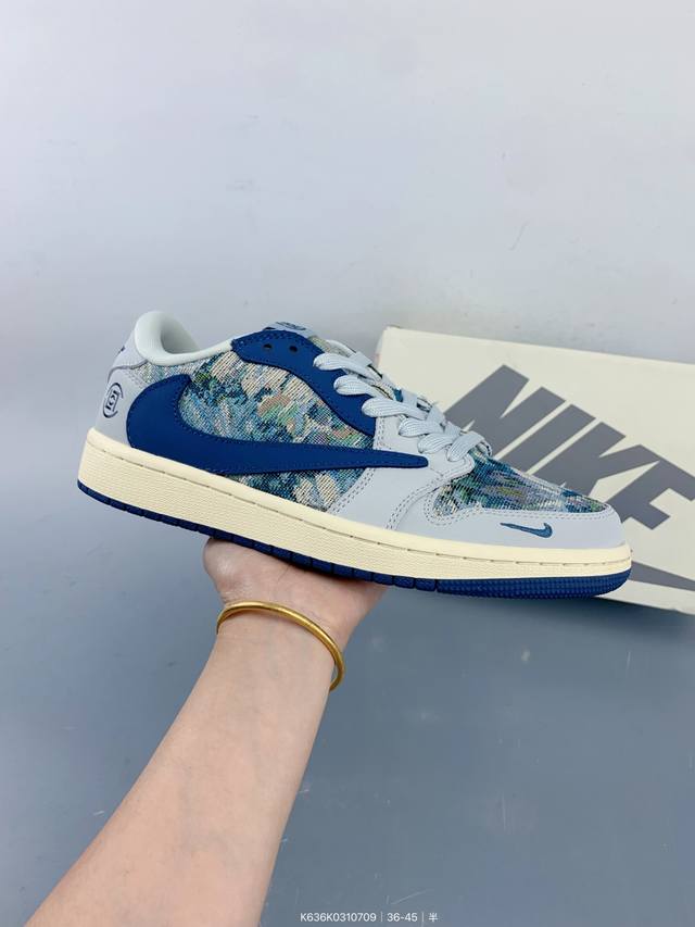 Travis Scott X Fragment Design X Jordan Air Jordan 1 Low Og Sp 多方联名合作融合了Travis S