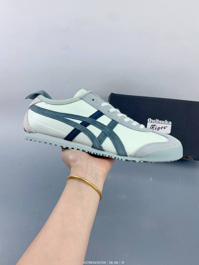 公司级Onitsuka Tiger鬼塚虎 Mexico 66 Slip-On 一脚蹬低帮夏季透气运动休闲鞋 Size：如图 编码：K578K5410709