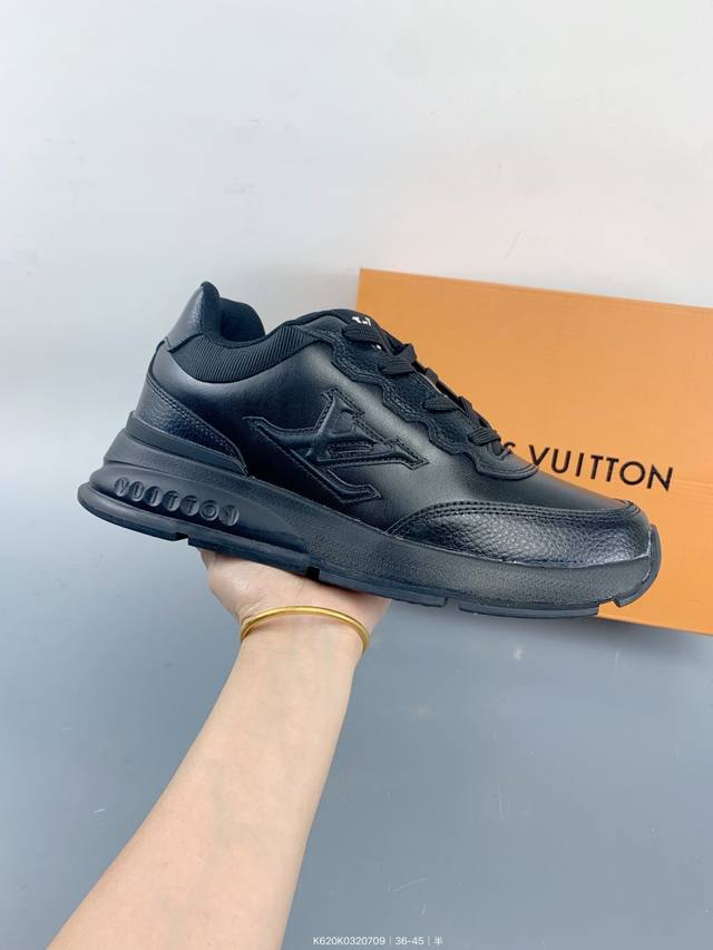 法国巴黎百年奢侈品牌Lv路易威登Louis Vuitton Trainer Sneaker Low 运动系列低帮复古百搭休闲运动文化篮球板鞋 Size：如图 编