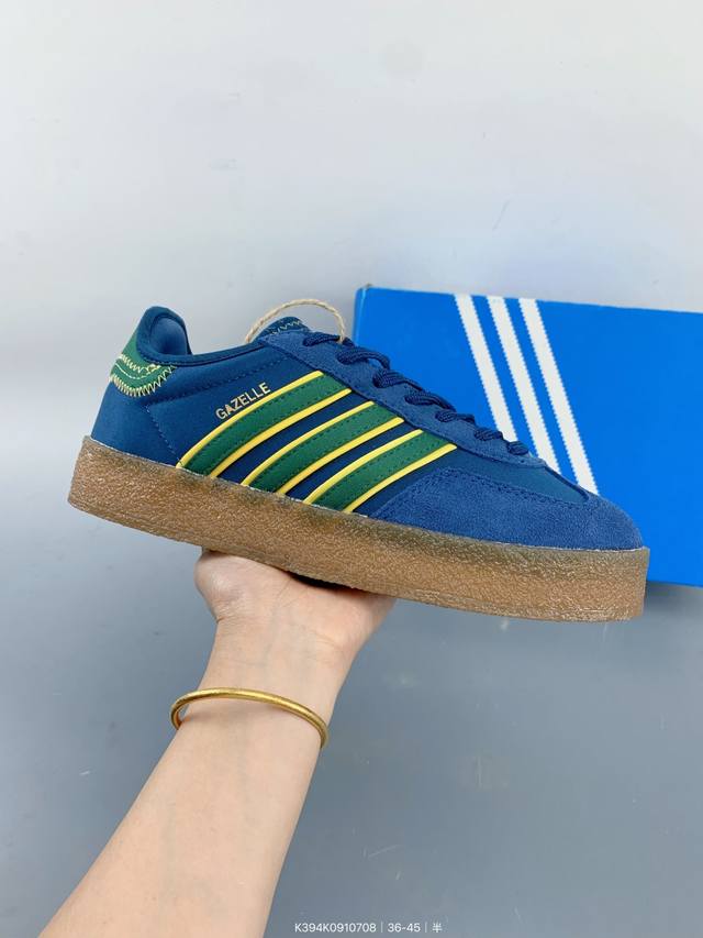 阿迪达斯 Clot X Adidas Originals Gazelle By Ec 舒适百搭 防滑耐磨 低帮 板鞋 Size：如图 编码：K394K09107
