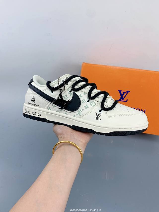 Nike Dunk Low 耐克板鞋。融入当季流行元素，展示出原汁原味的美式街头风格，称得上是美国大学生中最受欢迎的潮牌。 Size：如图 编码：K620K00