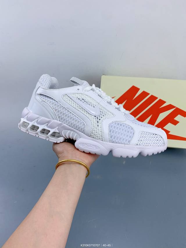 美国元祖街头潮牌Stussy斯图西 X Nike Air Zoom Spiridon Caged 2斯皮里东牢笼2代系列复古休闲运动慢跑鞋 Size：如图 编码