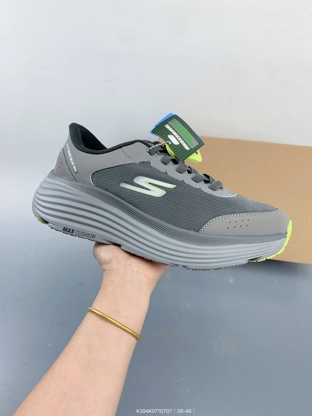 Skechers 斯凯奇 男女高透气回弹舒适缓震一脚蹬设计运动跑步鞋 Size：如图 编码：K394K0710707