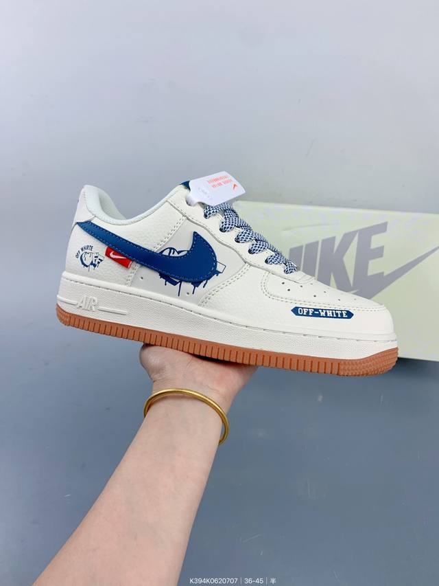 公司级Nike Air Force 1 ‘07 Low 空军一号 低帮 运动鞋 休闲鞋 折边针车 工艺难度大 原楦头原纸板 原装鞋盒 定制五金配件 内置全掌气垫