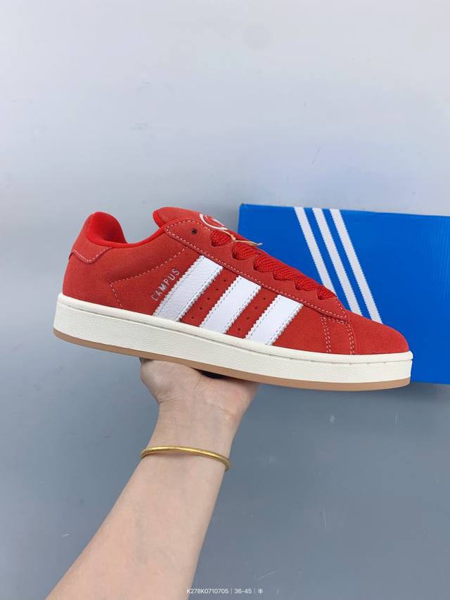 阿迪达斯Adidas Originals Campus 00S 学院系列面包风复古休闲运动板鞋 Size：如图 编码：K278K0710705