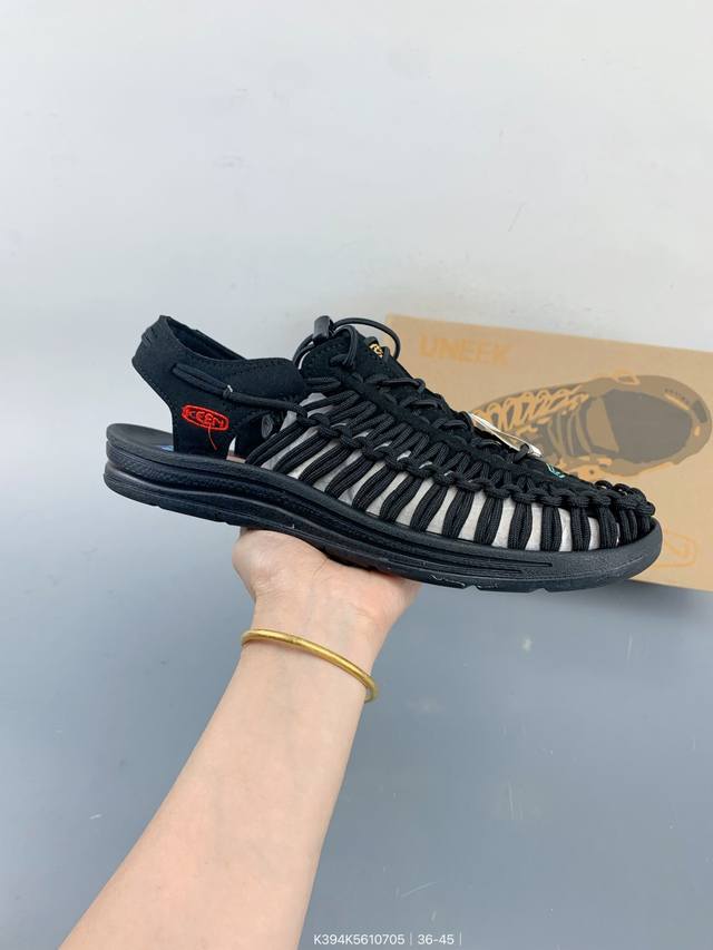 Keen Uneek 编织休闲沙滩凉鞋 Size：如图 编码：K394K5610705