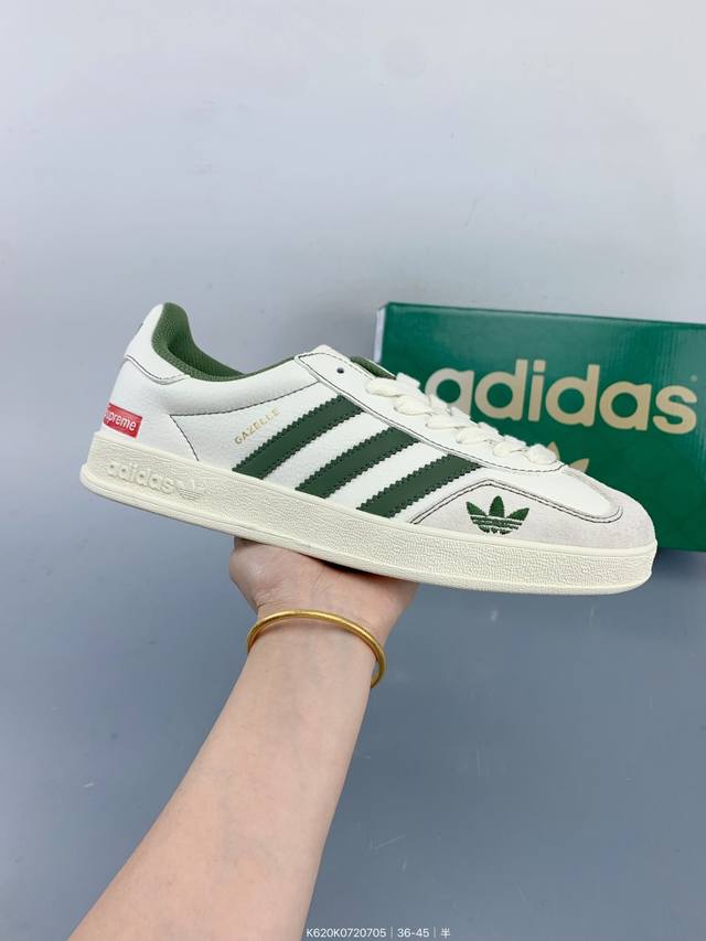 公司级Adidas Originals Gazelle Indoor Indoorsup T头鞋 Lv联名 防滑耐磨轻便 低帮 板鞋 Size：如图 编码：K6