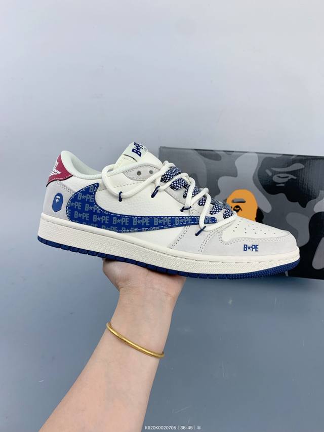 Travis Scott X Fragment Design X Jordan Air Jordan 1 Low Og Sp 多方联名合作融合了Travis S