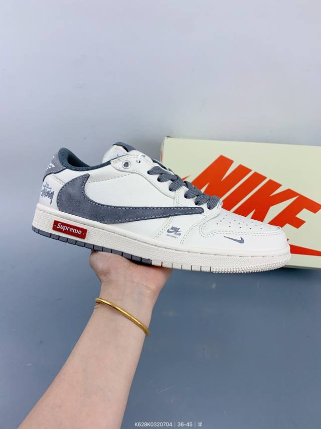 Travis Scott X Fragment Design X Jordan Air Jordan 1 Low Og Sp 多方联名合作融合了Travis S