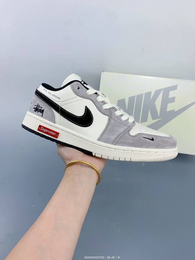 乔丹Air Jordan 1 Low Aj1乔1 低帮休闲复古文化运动板 Size：如图 编码：K620K0020703