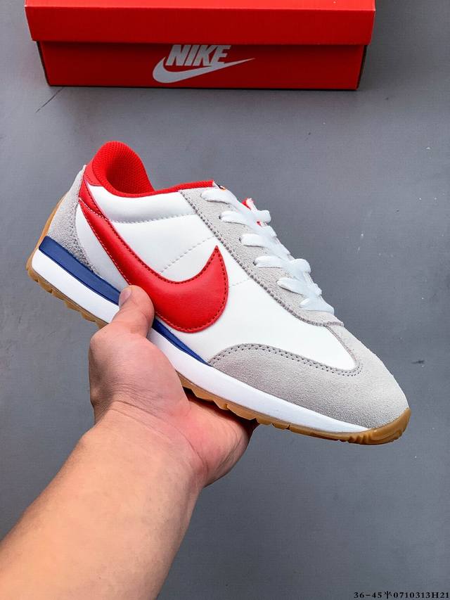 耐克Nike Pacifc 25新款复古百搭运动休闲鞋 Nike Pacific 运动鞋从传统风尚汲取设计灵感，打造新颖低调外观。织物与皮革组合鞋面，巧搭缝制耐
