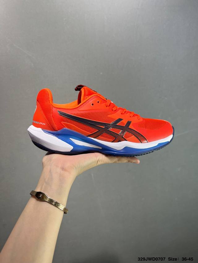 公司级Asics Solution Speed Ff 3 亚瑟士轻量速度型网球鞋 Dynawrap 技术可提升稳定性 Flytefoam 科技打造轻量缓冲组件