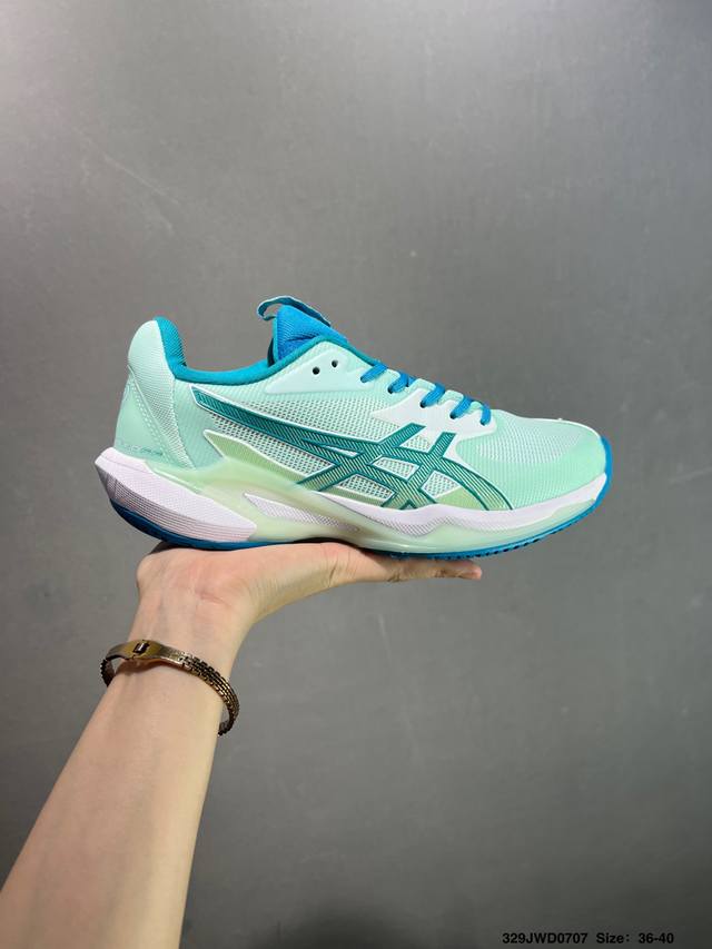 公司级Asics Solution Speed Ff 3 亚瑟士轻量速度型网球鞋 Dynawrap 技术可提升稳定性 Flytefoam 科技打造轻量缓冲组件