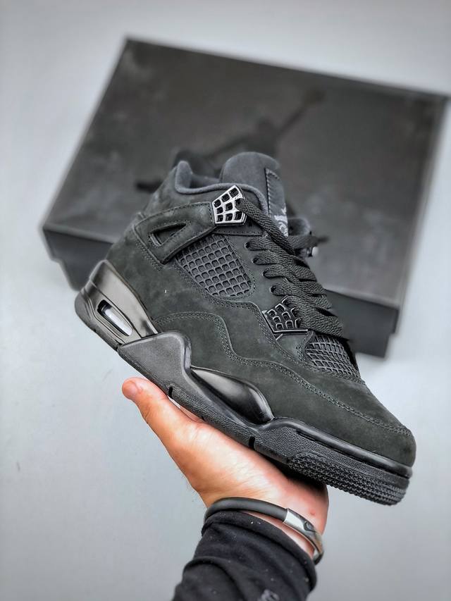 Nike Air Jordan 4 Retro 耐克迈克尔 乔丹Aj4代中帮复古休闲运动文化篮球鞋原厂材料Tpu超Q弹网格材质 缜密拉帮及中底钢印细节 组合开窗