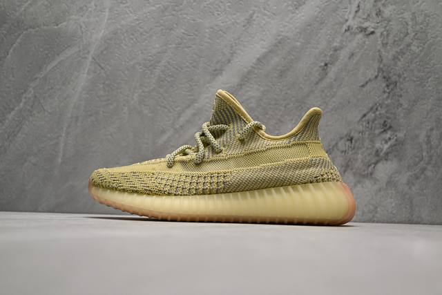 C版椰子 Yeezy Boost 350 V2 丁黄天使 货号：Fv3250 市面中端最王炸版本 Lw同源配套打造 全套原楦 原纸版 原鞋开模完美打造 采用辰元