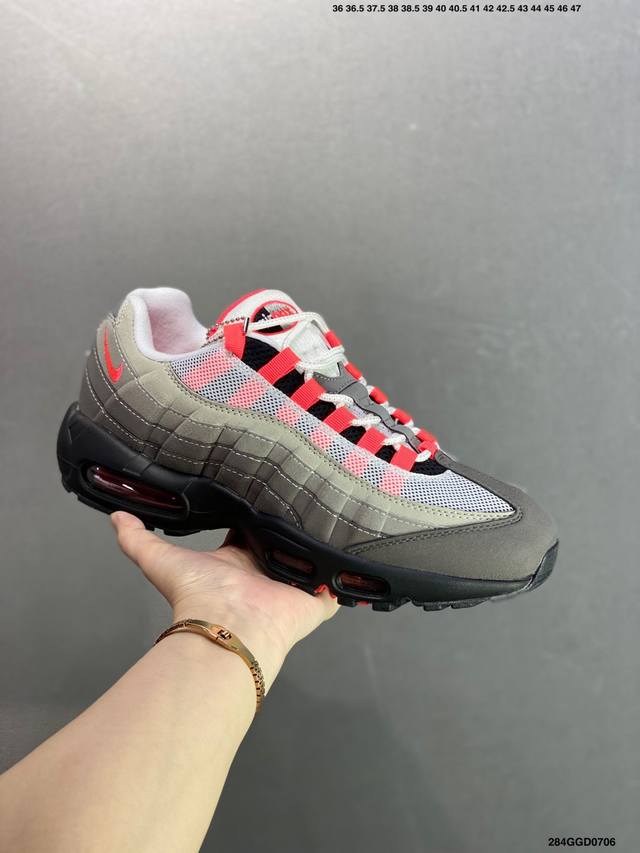 公司级新款Air Max 95 Sp运动鞋气垫增高跑步鞋百搭男女休闲鞋复古老爹鞋情侣鞋 此款 Air Max 95 X Stash Black And Harb