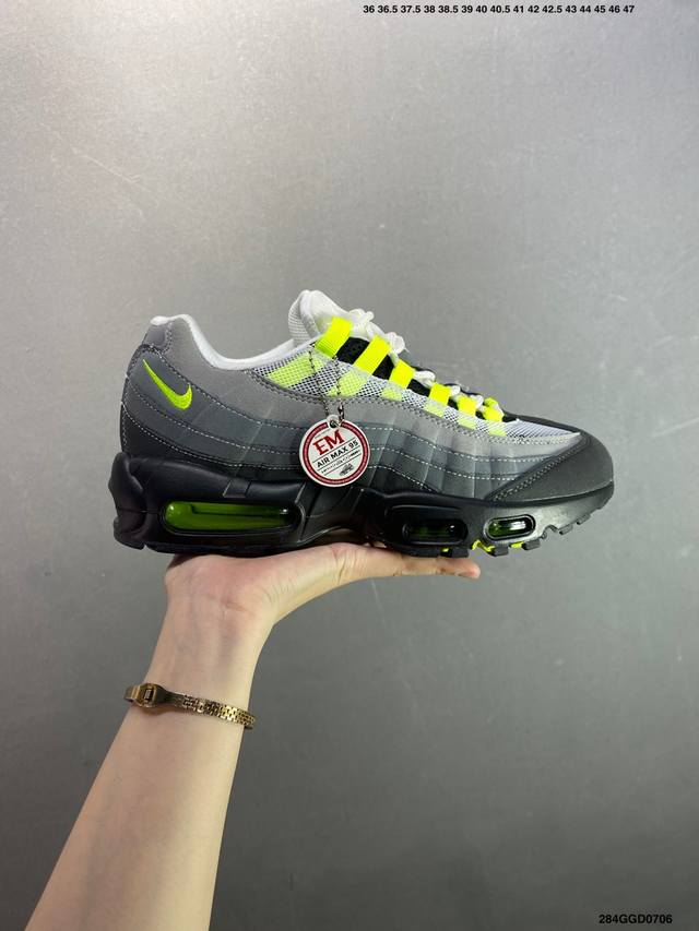 公司级新款Air Max 95 Sp运动鞋气垫增高跑步鞋百搭男女休闲鞋复古老爹鞋情侣鞋 此款 Air Max 95 X Stash Black And Harb
