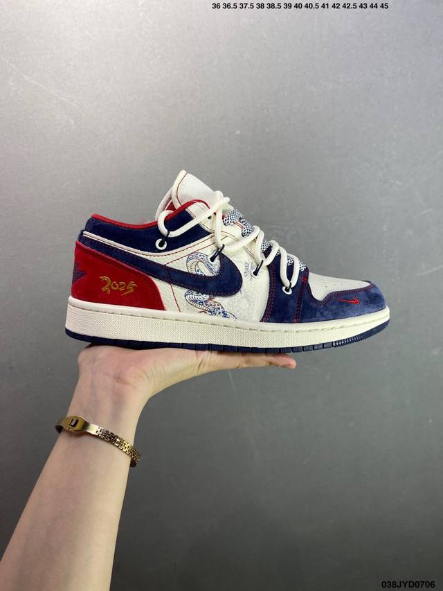 公司级Air Jordan Aj1 Low 低帮系列定制配色Wg8850-012 原厂内置气垫魔块 A模大底 头层小牛皮 鞋舌Aj原厂专用牛津布+Aj专用反口珍