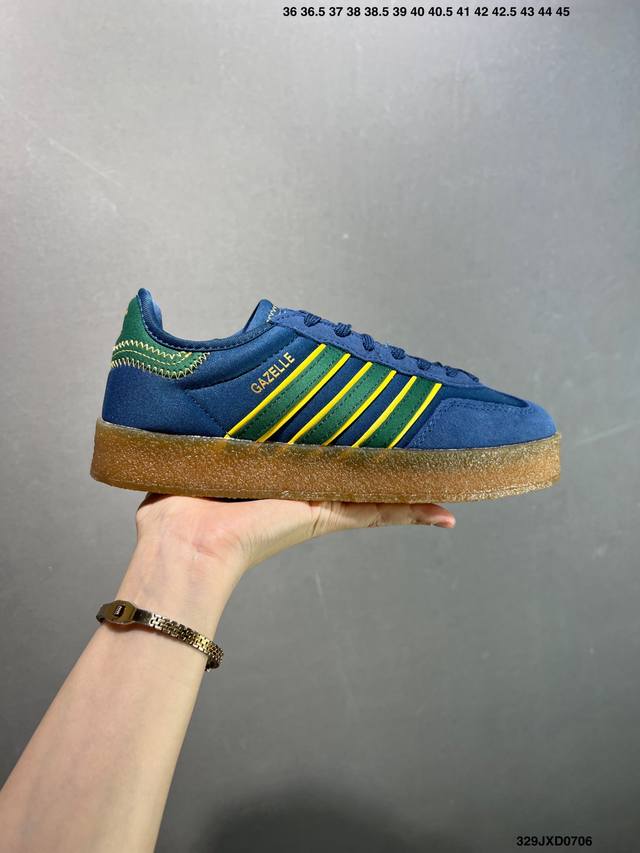 公司级Adidas三叶草Samba Valentne 厚底休闲板鞋 实拍首发 该鞋款鞋面采用多种材料拼接 缝 车线 Superstar系列又备受众多滑板爱好者的